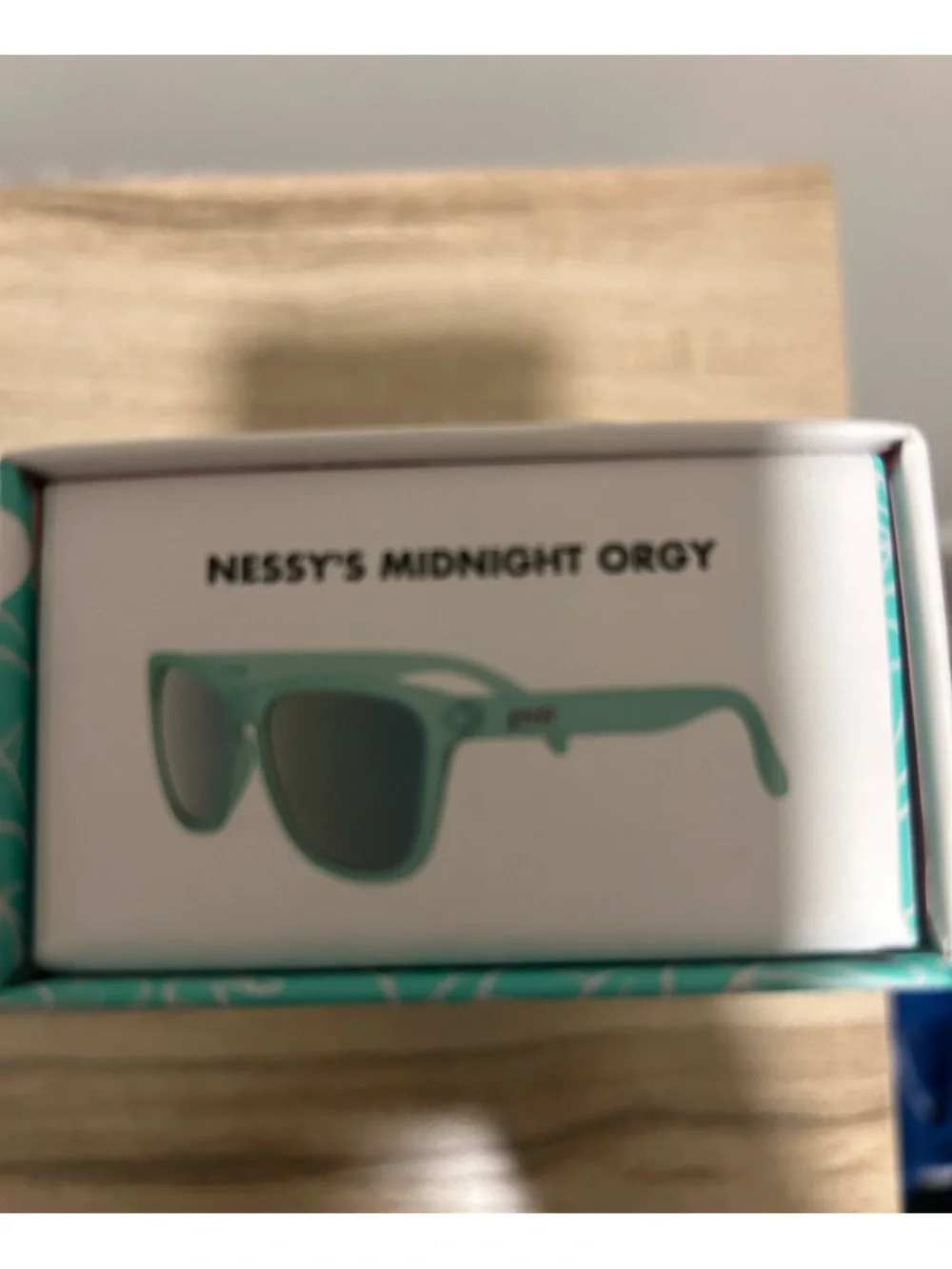 Goodr Polarized No-Slip Sunglasses Case in Teal